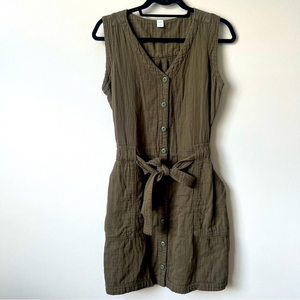 Old Navy Khaki Sleeveless Mini Dress